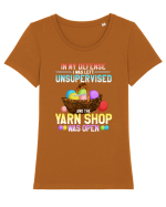 YARN Tricou mânecă scurtă guler larg fitted Damă Expresser