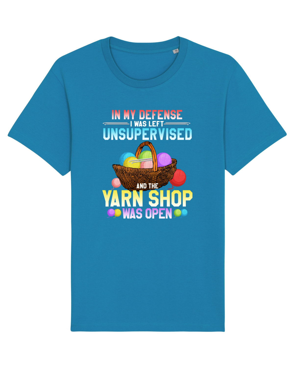 Tricou mânecă scurtă Unisex Rocker Azur