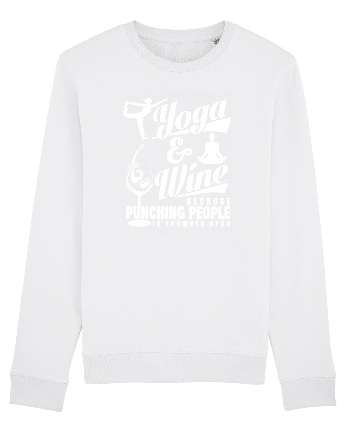 Bluză mânecă lungă Unisex Rise White