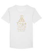 YOGA Tricou mânecă scurtă guler larg Bărbat Skater