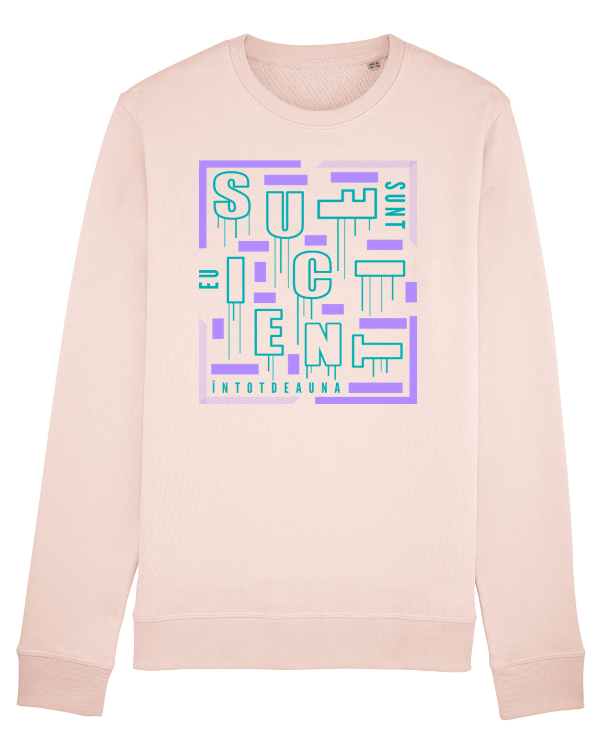 Bluză mânecă lungă Unisex Rise Candy Pink