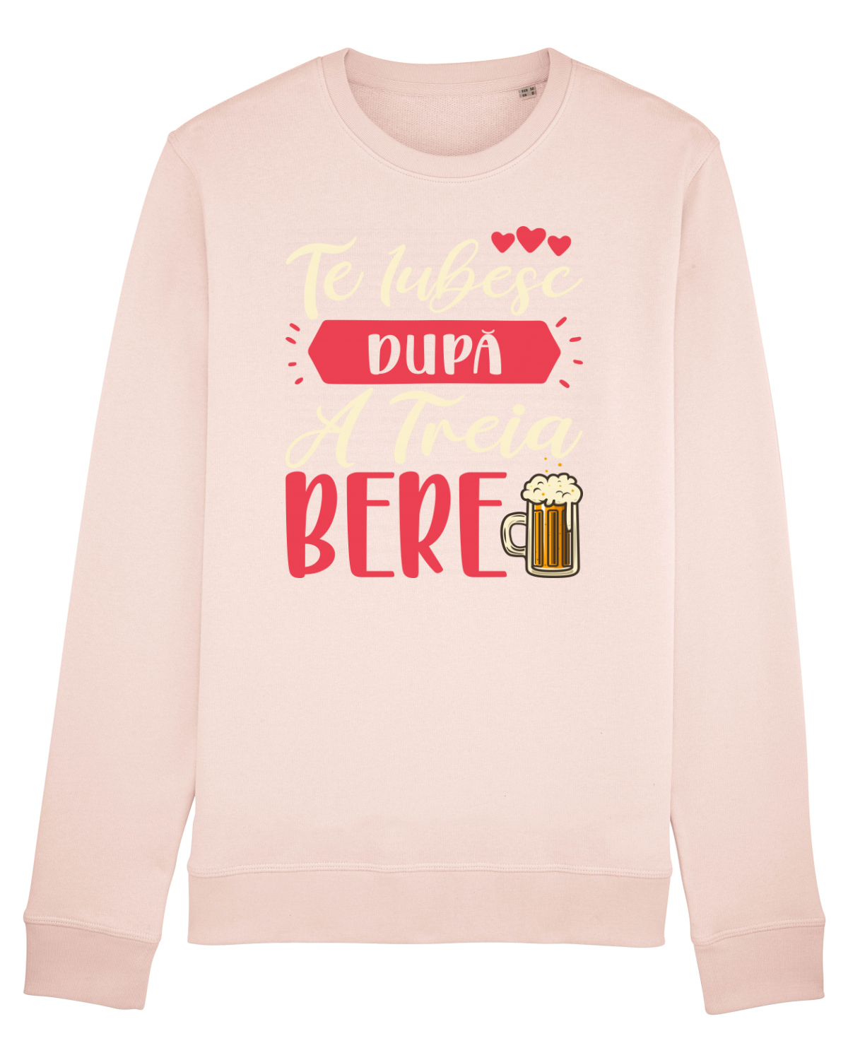 Bluză mânecă lungă Unisex Rise Candy Pink