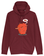 Red Bio worm apple Hanorac cu fermoar Unisex Connector