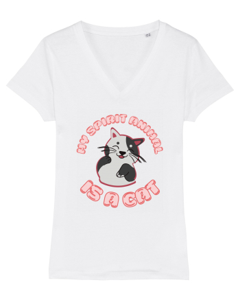 My Spirit Animal Is A Cat White