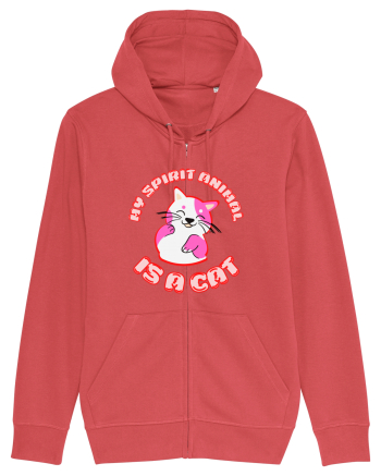 My Spirit Animal Is A Cat Carmine Red