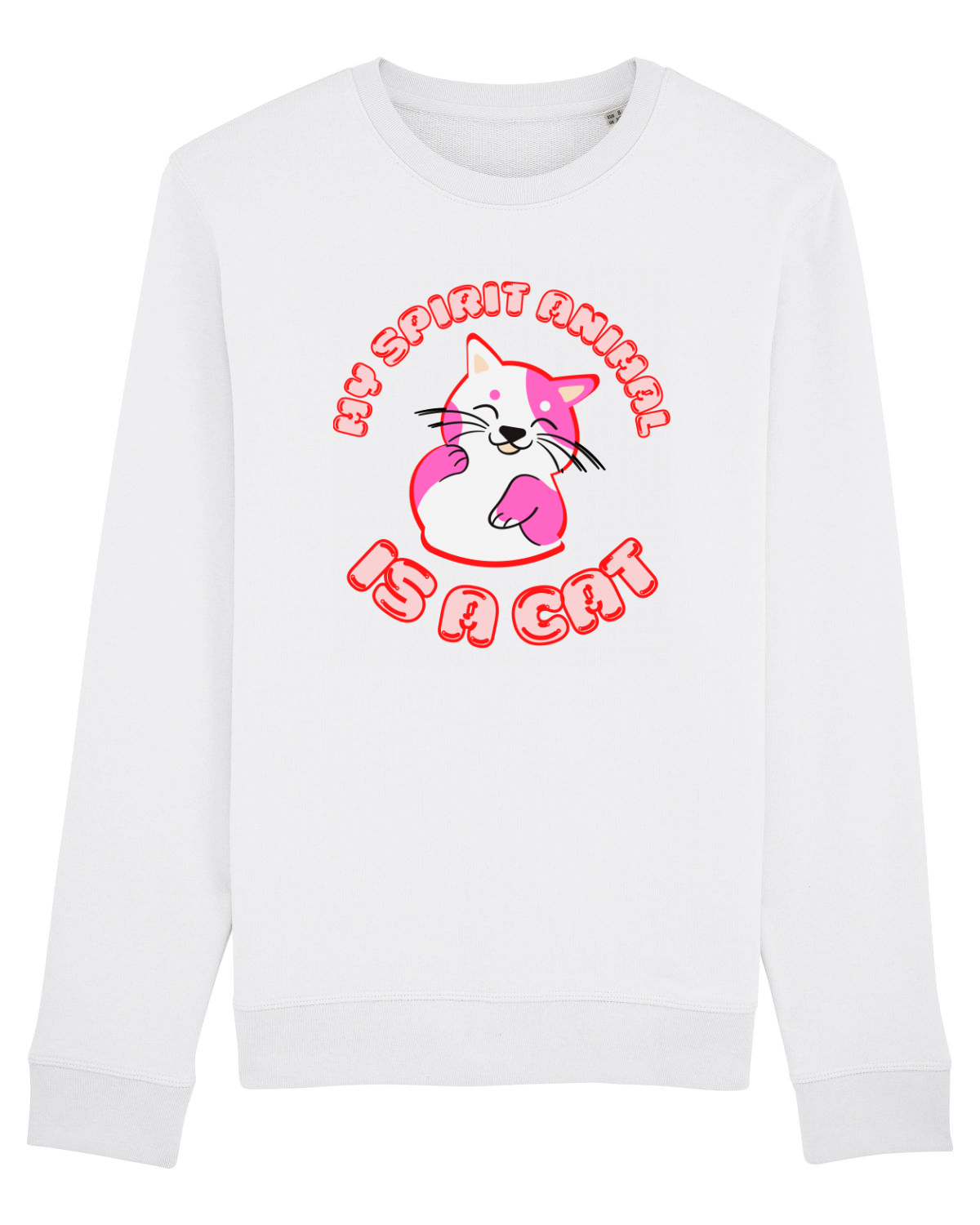 Bluză mânecă lungă Unisex Rise White