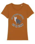 My Spirit Animal Is A Cat Tricou mânecă scurtă guler larg fitted Damă Expresser
