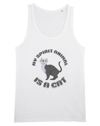 My Spirit Animal Is A Cat White