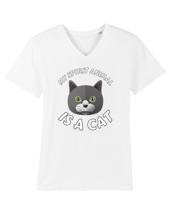 My Spirit Animal Is A Cat White