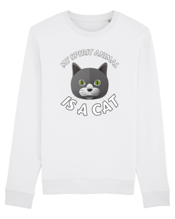 My Spirit Animal Is A Cat White