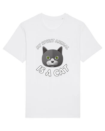My Spirit Animal Is A Cat White