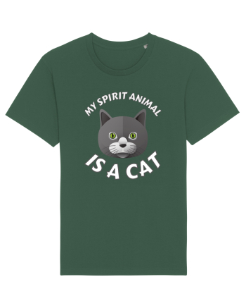 My Spirit Animal Is A Cat Bottle Green
