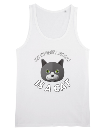 My Spirit Animal Is A Cat White