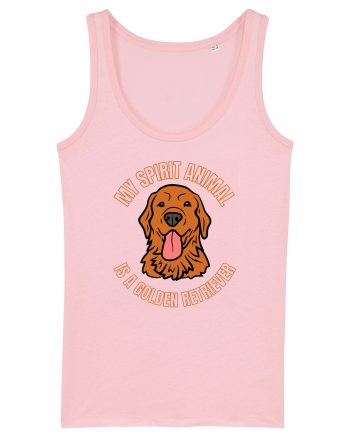 My Spirit Animal Is A Golden Retriever  Cotton Pink