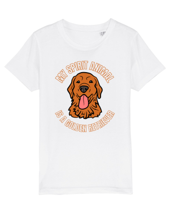My Spirit Animal Is A Golden Retriever  White