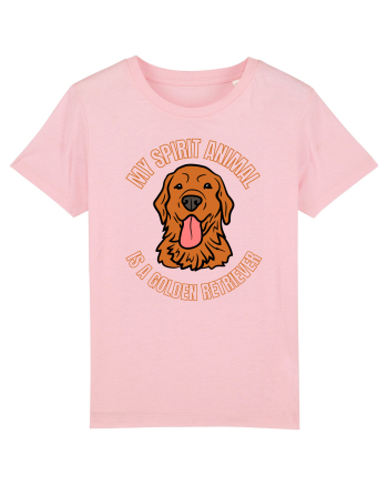 My Spirit Animal Is A Golden Retriever  Cotton Pink