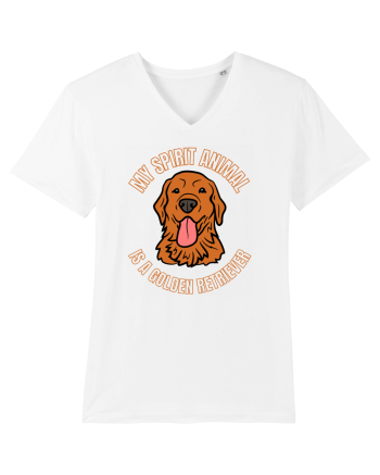 My Spirit Animal Is A Golden Retriever  White