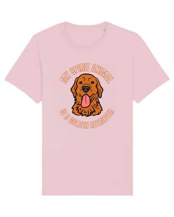 My Spirit Animal Is A Golden Retriever  Cotton Pink