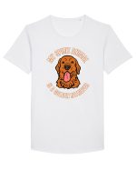 My Spirit Animal Is A Golden Retriever  Tricou mânecă scurtă guler larg Bărbat Skater
