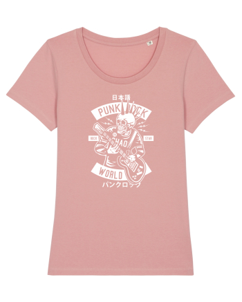 Punk Rock Skull White Canyon Pink