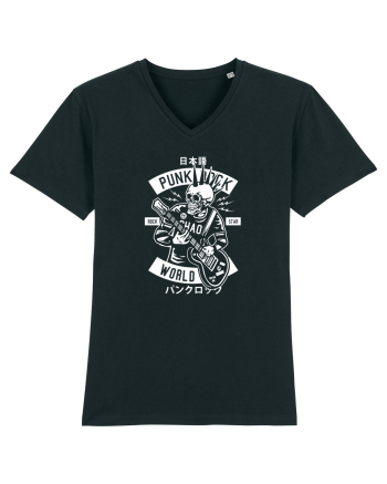 Punk Rock Skull White Black