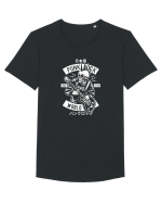 Punk Rock Skull White Tricou mânecă scurtă guler larg Bărbat Skater