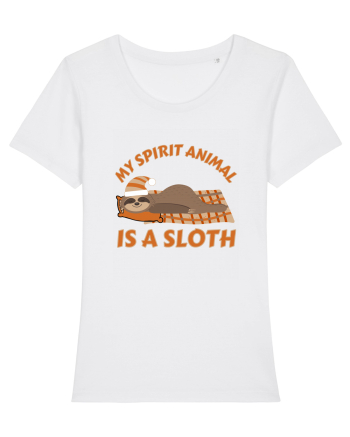 My Spirit Animal Is A Sloth White