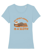 My Spirit Animal Is A Sloth Tricou mânecă scurtă guler larg fitted Damă Expresser