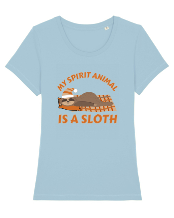 My Spirit Animal Is A Sloth Sky Blue