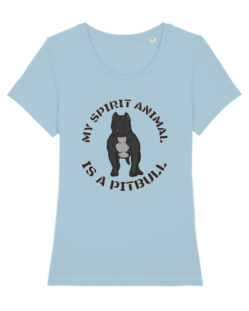My Spirit Animal Is A Pitbull Sky Blue