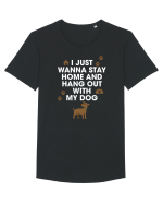 DOG Tricou mânecă scurtă guler larg Bărbat Skater