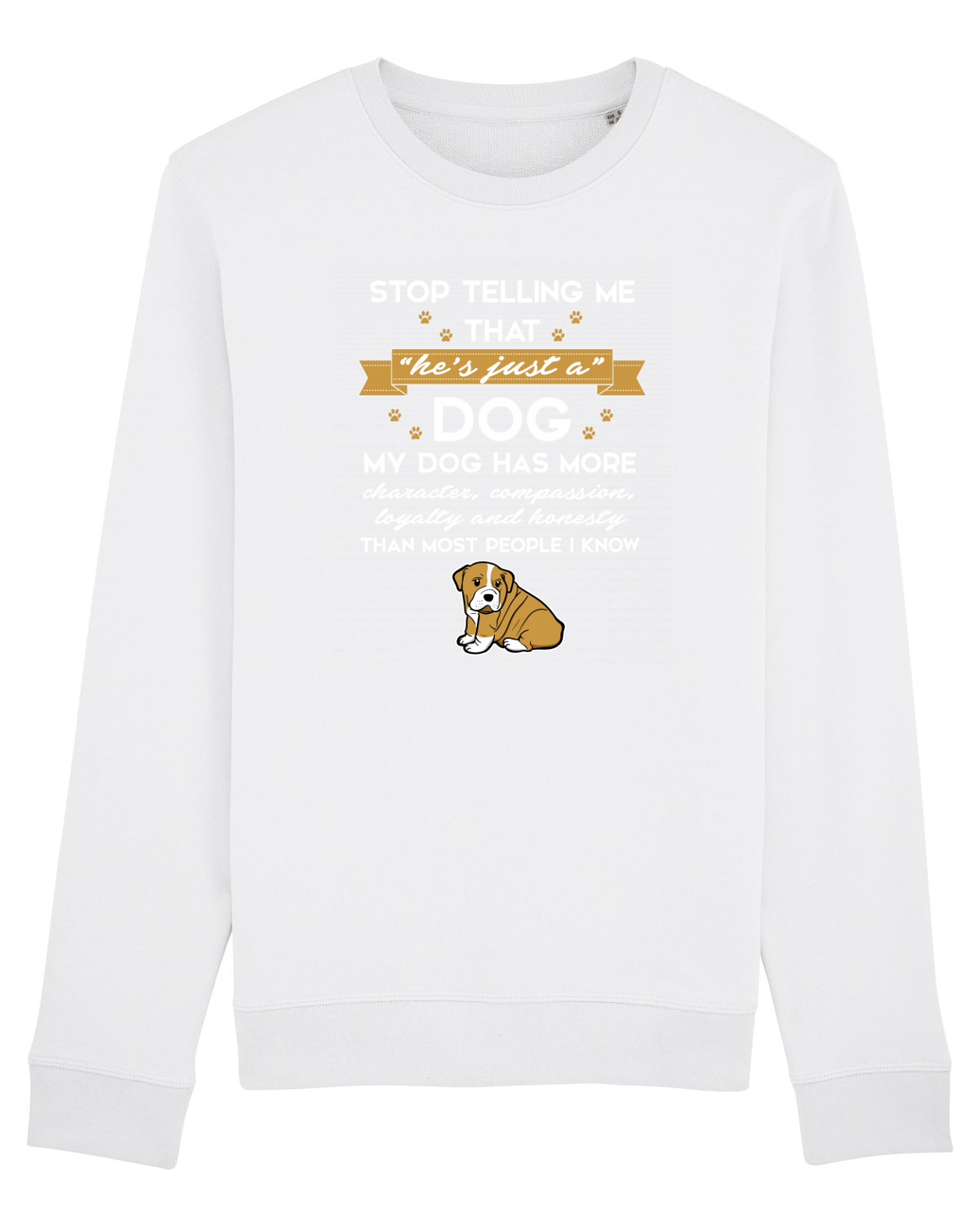 Bluză mânecă lungă Unisex Rise White