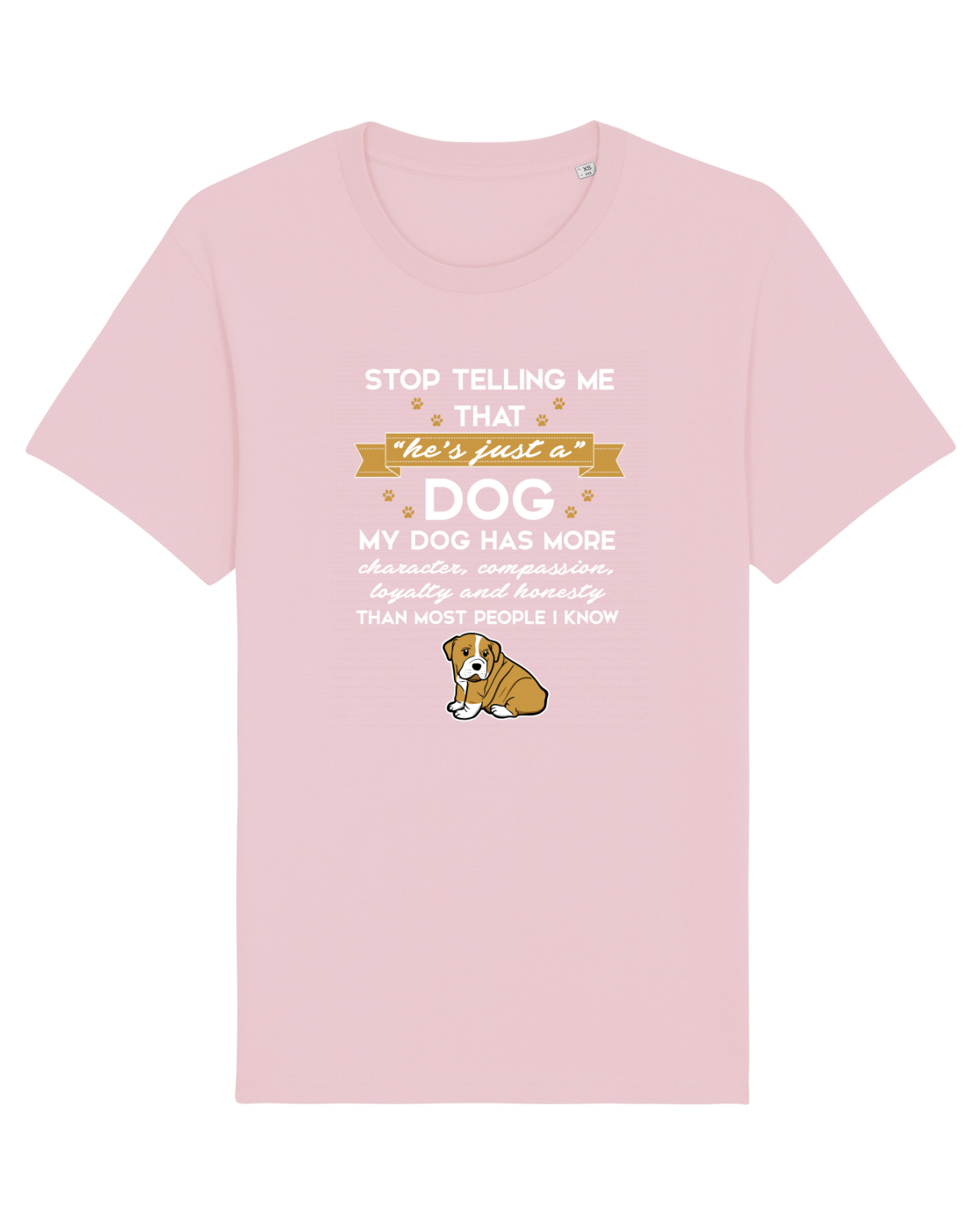 Tricou mânecă scurtă Unisex Rocker Cotton Pink