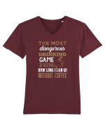 COFFEE Tricou mânecă scurtă guler V Bărbat Presenter