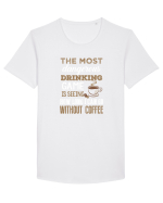 COFFEE Tricou mânecă scurtă guler larg Bărbat Skater