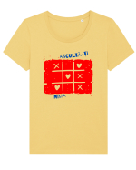 Ascultă-ți inima Tricou mânecă scurtă guler larg fitted Damă Expresser