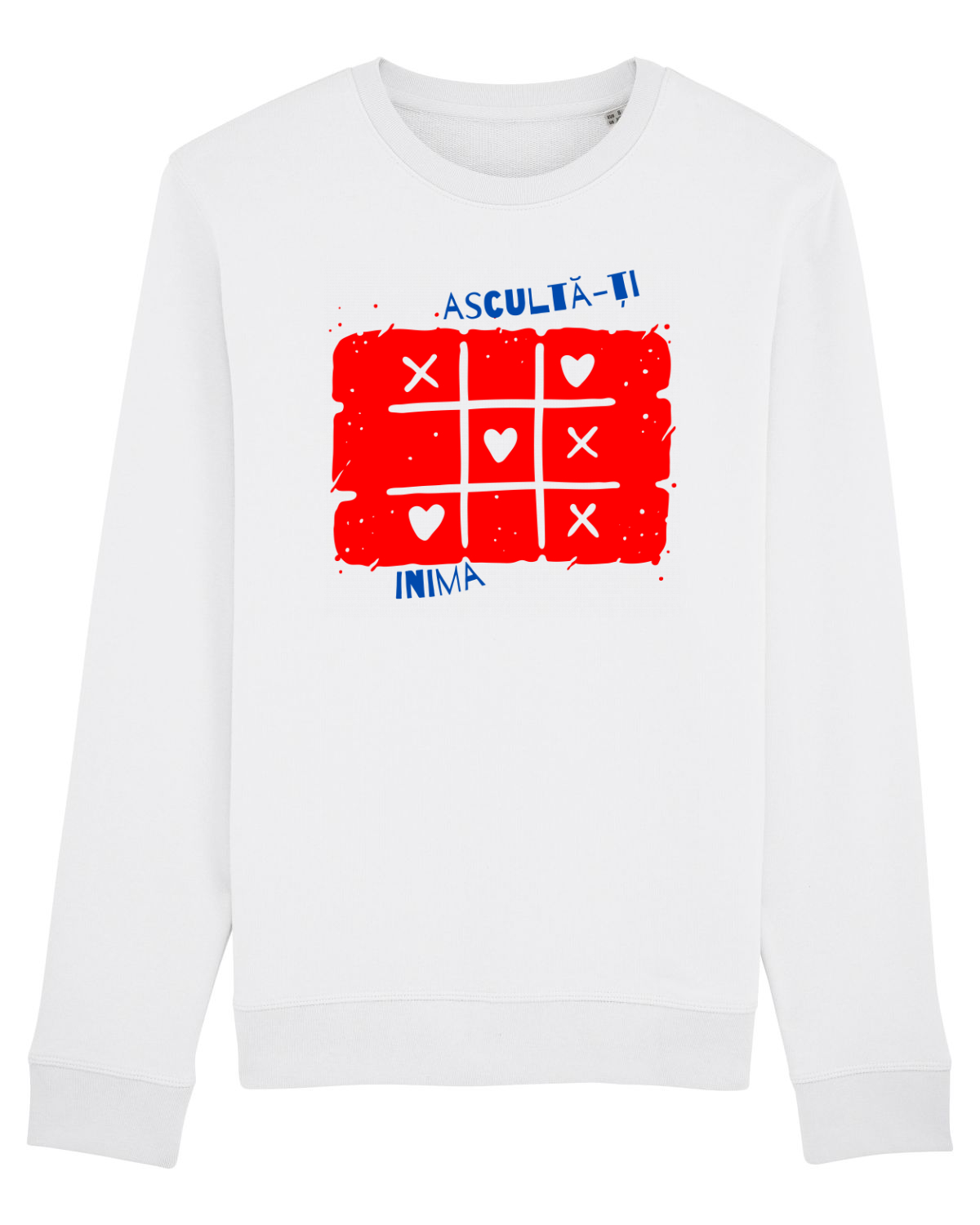 Bluză mânecă lungă Unisex Rise White