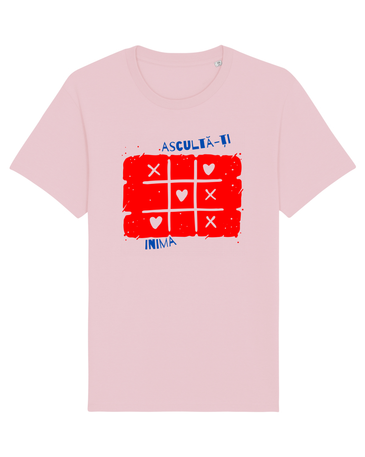 Tricou mânecă scurtă Unisex Rocker Cotton Pink