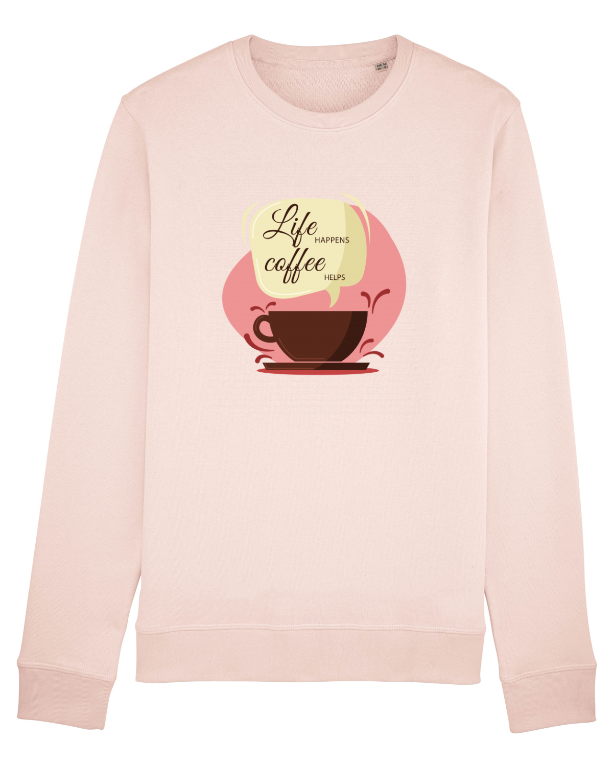 Bluză mânecă lungă Unisex Rise Candy Pink