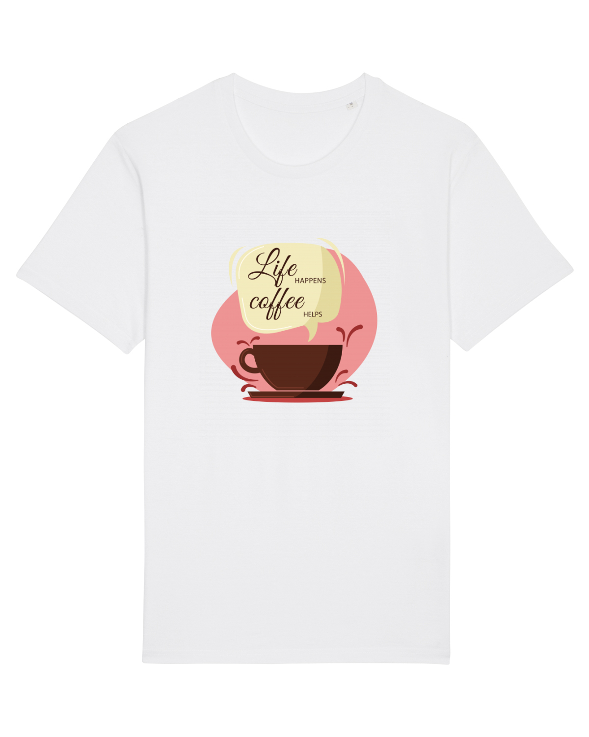Tricou mânecă scurtă Unisex Rocker White