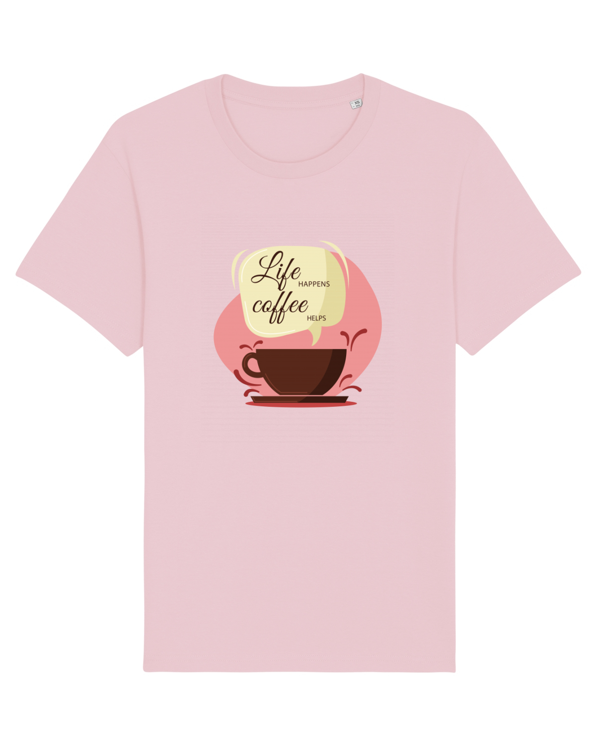 Tricou mânecă scurtă Unisex Rocker Cotton Pink