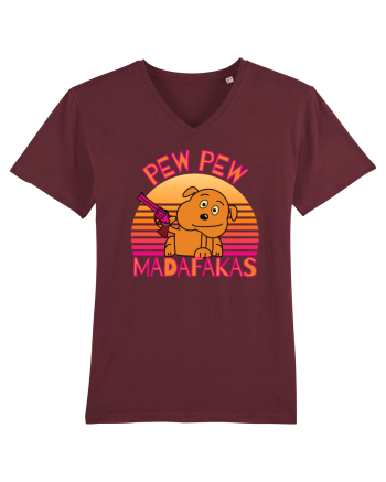 Pew Pew Dog Burgundy