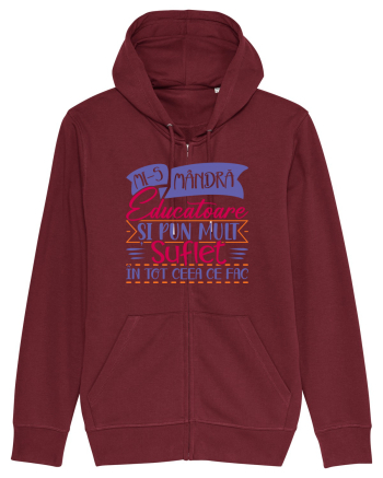 Mi-s mandra educatoare Burgundy
