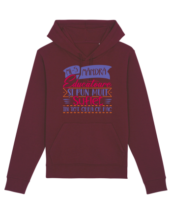 Mi-s mandra educatoare Burgundy