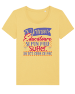Mi-s mandra educatoare Tricou mânecă scurtă guler larg fitted Damă Expresser
