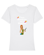 BEAUTICIAN Tricou mânecă scurtă guler larg fitted Damă Expresser
