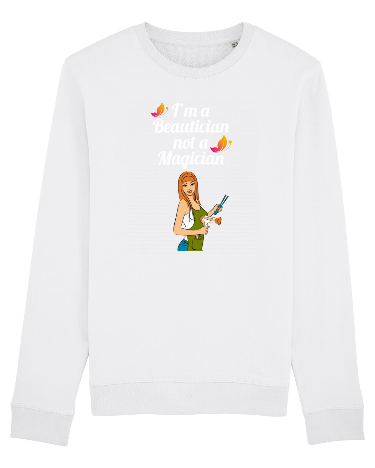 Bluză mânecă lungă Unisex Rise White