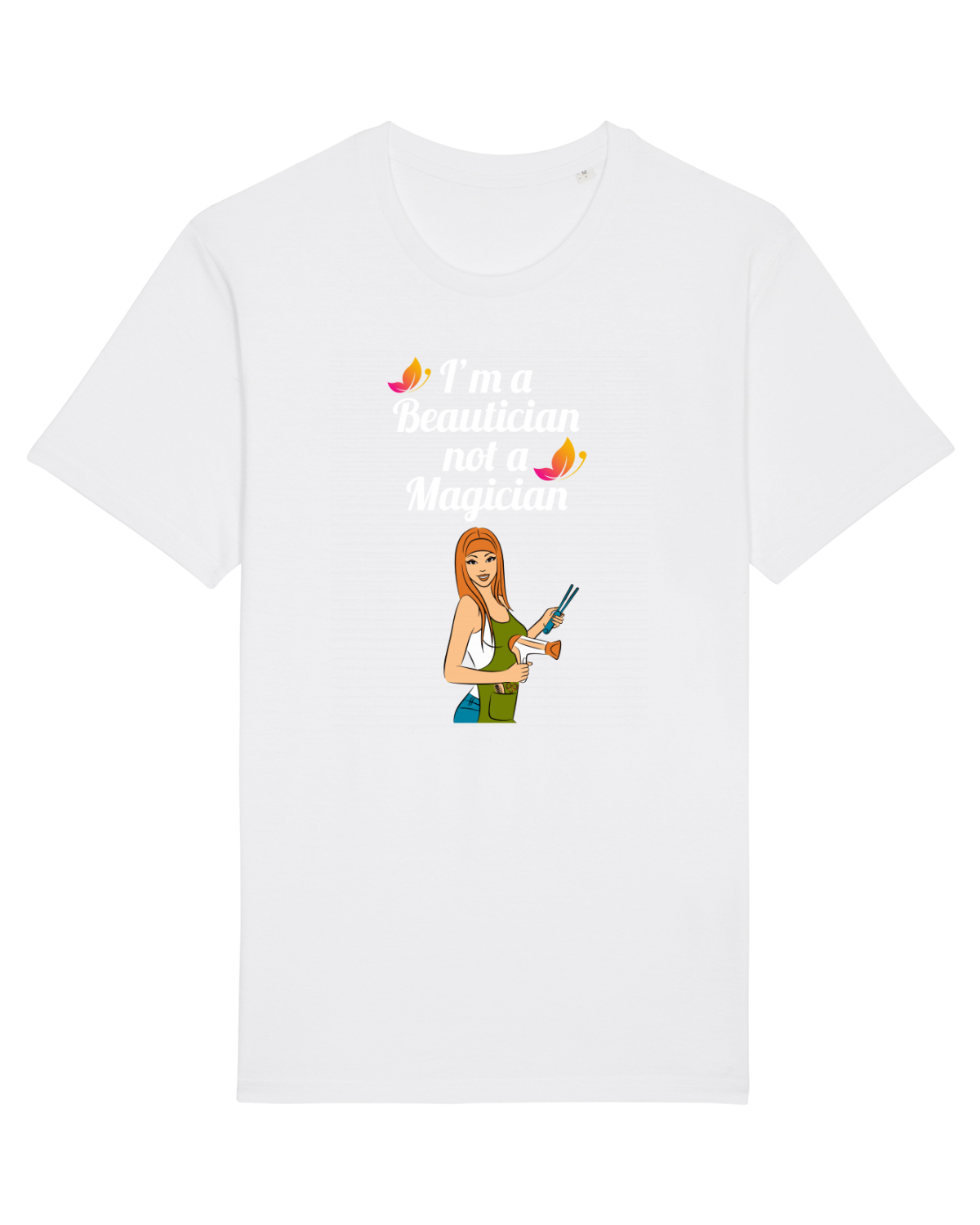 Tricou mânecă scurtă Unisex Rocker White