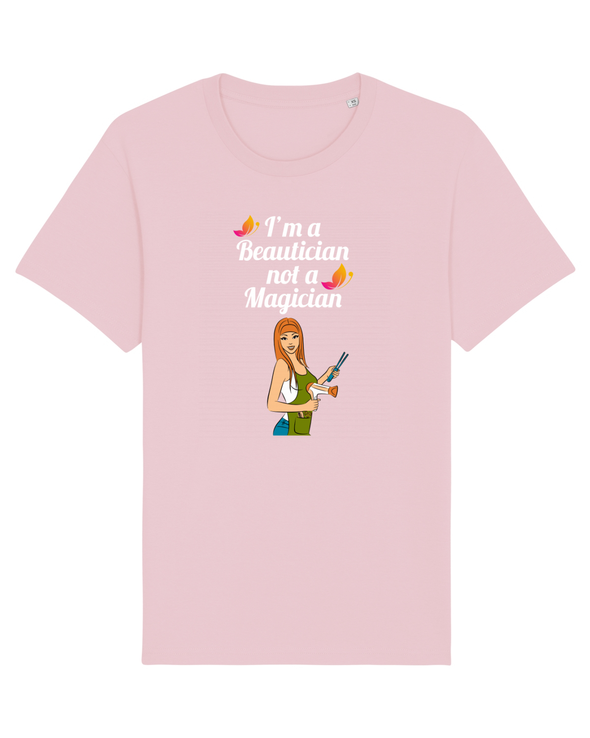 Tricou mânecă scurtă Unisex Rocker Cotton Pink