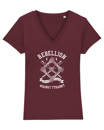 Rebellion Fight for Freedom White Burgundy